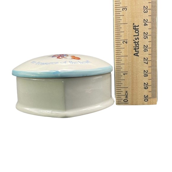 Vintage Holly Hobbie  Blue Girl  Stoneware Trinket Box 1978 WWA Inc Japan - Picture 11 of 11